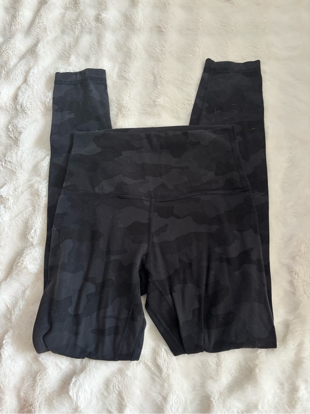 lululemon athletica Girls' Black Camouflage High-Rise Leggings